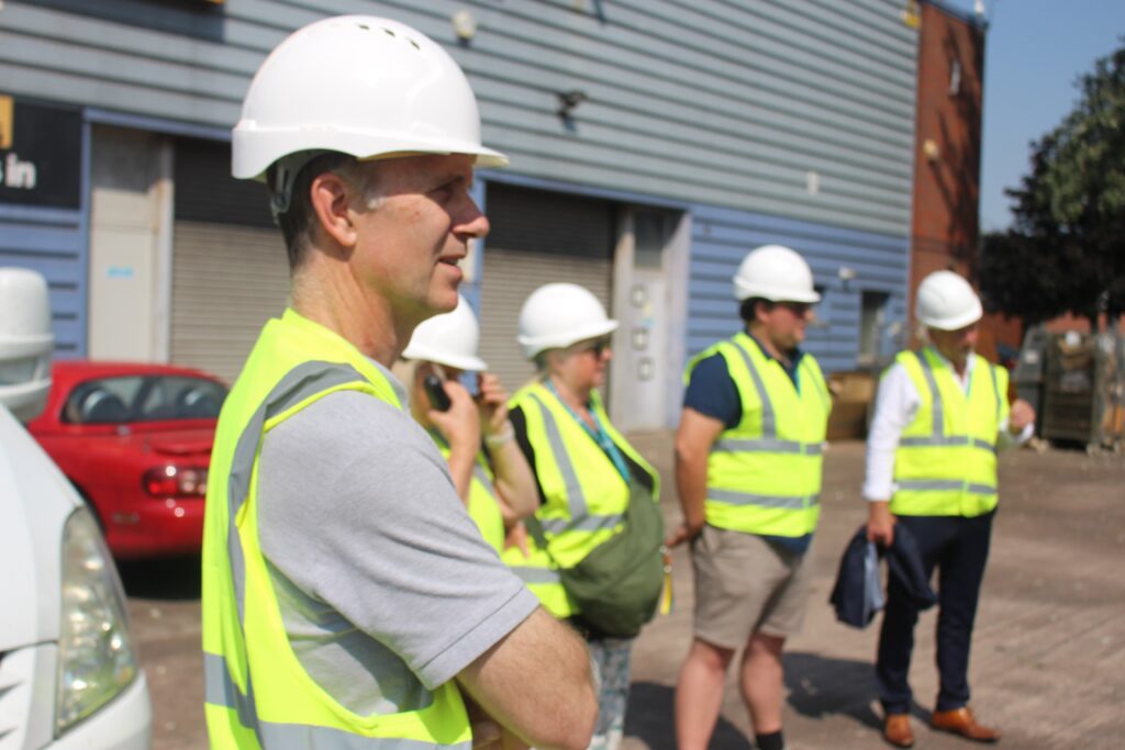 Picture of people wearing safety clothing