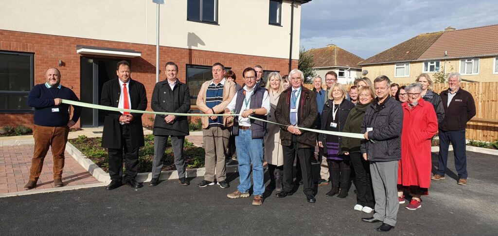 The team from Homes in Somerset together with construction team at Chamberlin Avenue