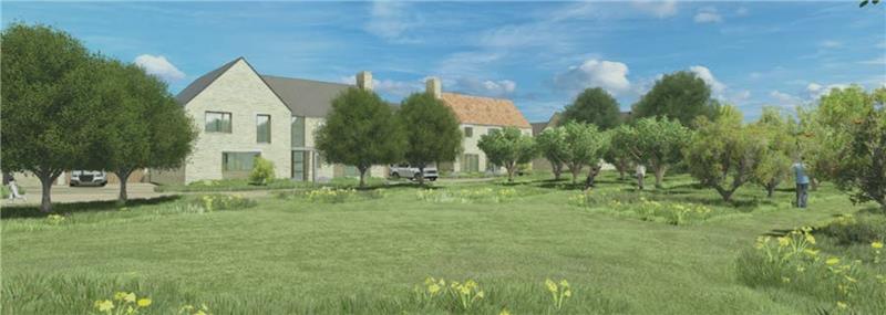 CGI representation of the new homes at Charlton Adam