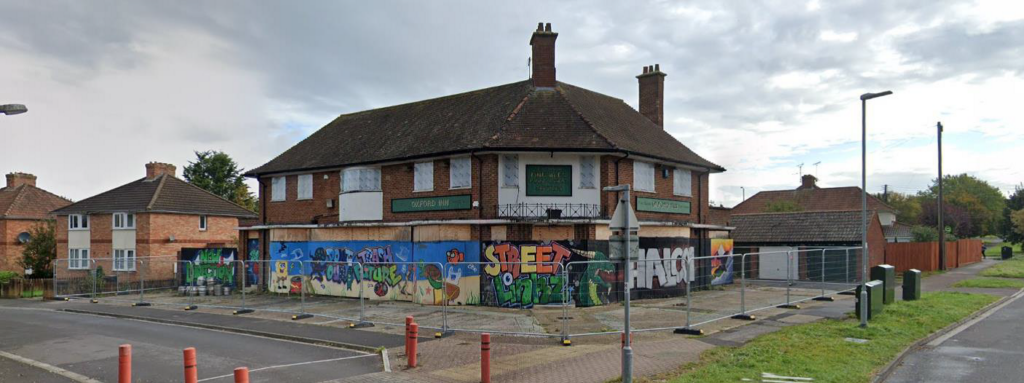 The former site of the Oxford Inn pub