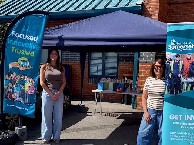 Community Enablers, Sharon and Jade at the Hamp event.